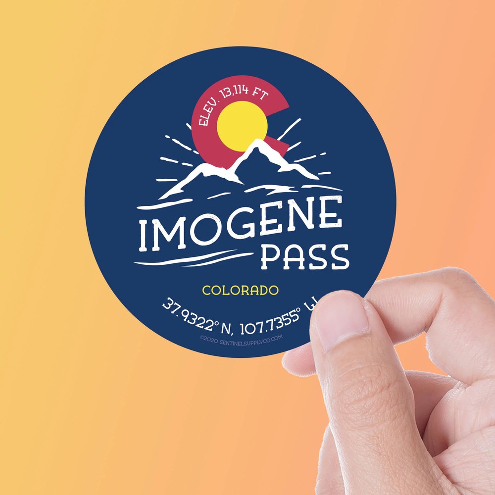 Imogene Pass Colorado Stickers