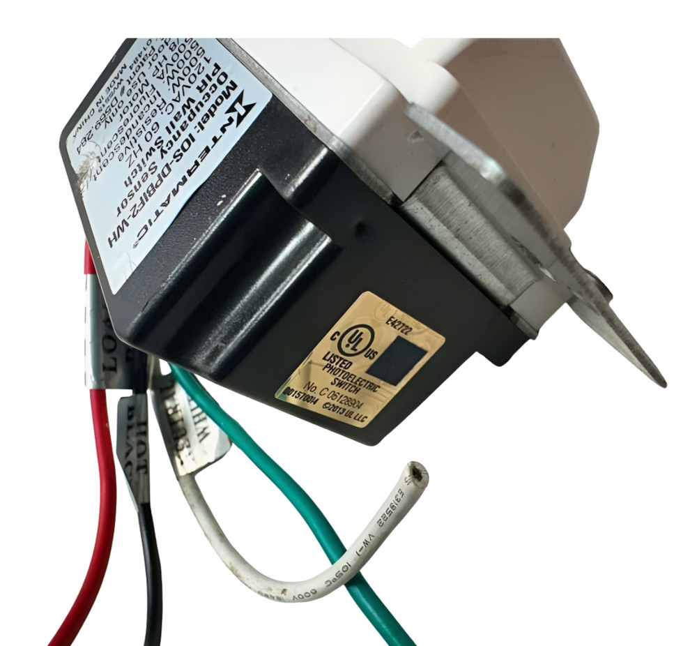 Intermatic IOS-DPBIF2-WH White Occupancy Sensor PIR Wall Switch, 120VAC