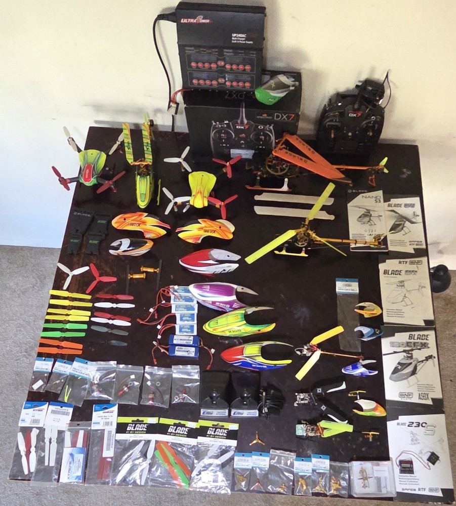 Blade RC helicopters used