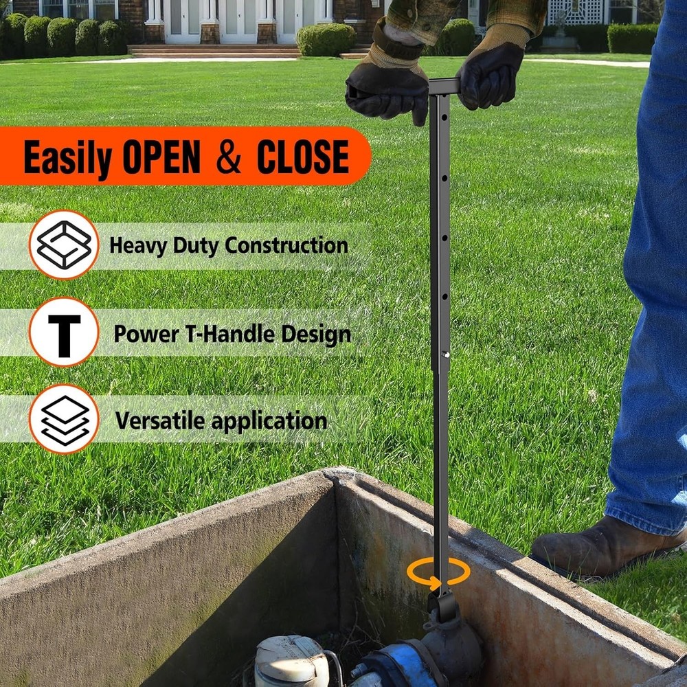 Heavy Duty Water Shut Off Tool - Adjustable Length