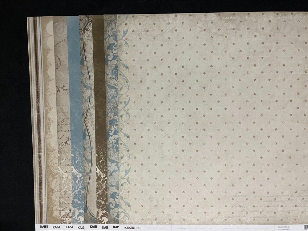 KAISERCRAFT "REMINISCING" 12x12 DS HEAVY PAPER