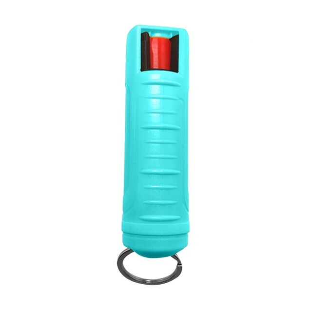 Self Defense Compact Blue Pepper Spray Keychain Mace Maximum Strength 1/2 OZ