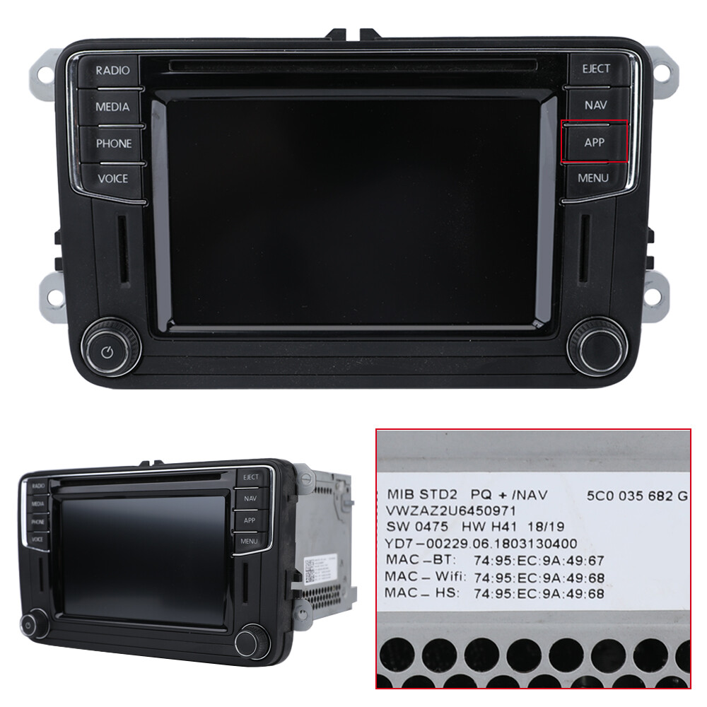 6.5" LCD Touch Screen Display for VW Skoda Sharan MIB STD2 684 680 200 600 Radio