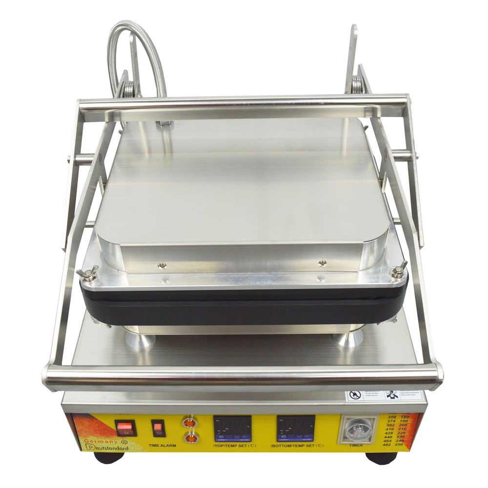 Commercial Donut Waffle Crispy Pie Nonstick Machine Replaceable Template 110V