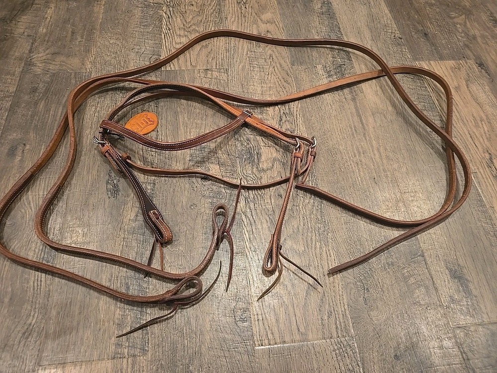 western bridle and reins