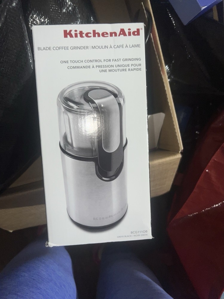 KitchenAid Blade Coffee Grinder BCG111OB Onyx Black One Touch Control