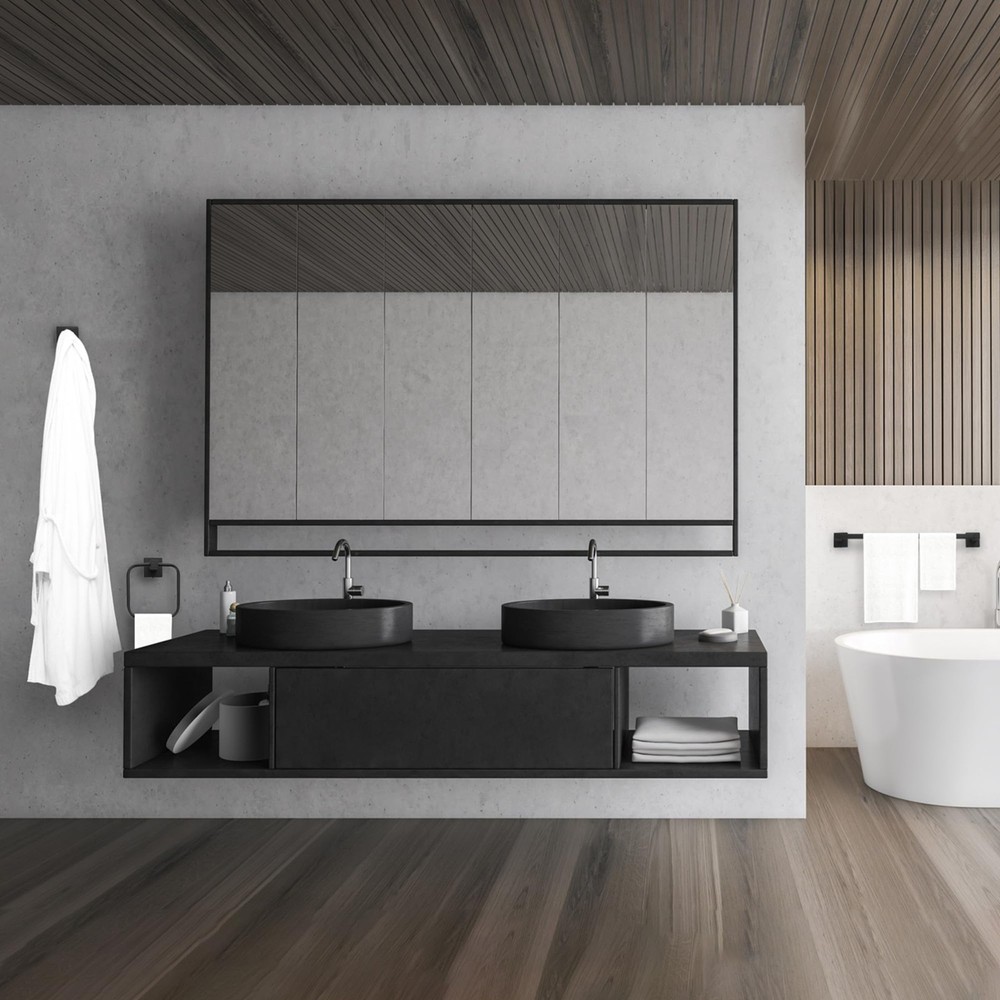 Globe Electric 4-Piece Bathroom Hardware, Matte Black