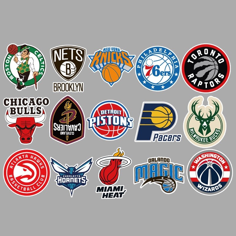 $6.99 for Complete 31 NBA Basketball Team Logo Decal Stickers for Luggage/Laptop