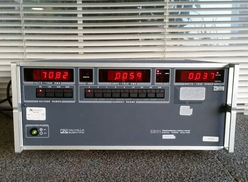 Valhalla Scientific 2301 Single Phase Digital Power Analyzer - FREE SHIPPING