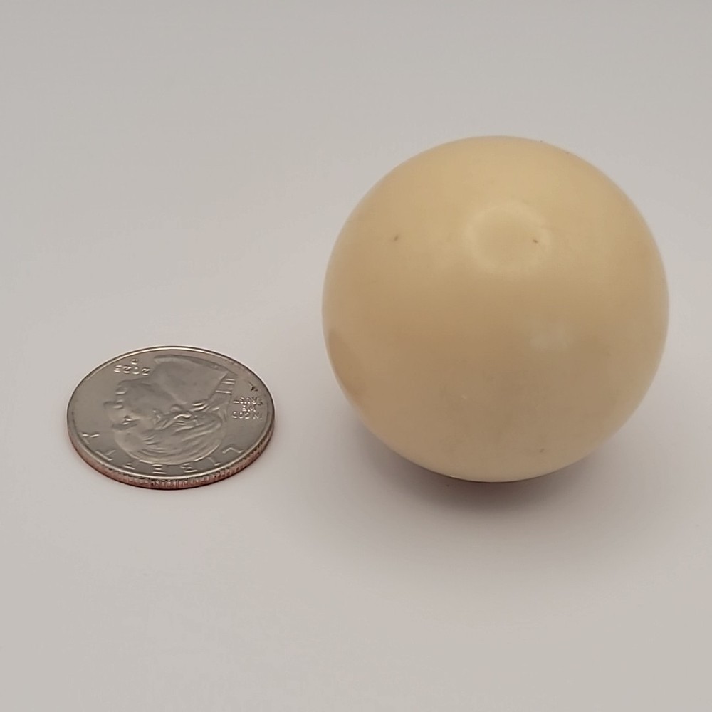 Vintage Billiard Bal / Pool Table Ball Small 1.5"  Diameter Solid White Que Ball
