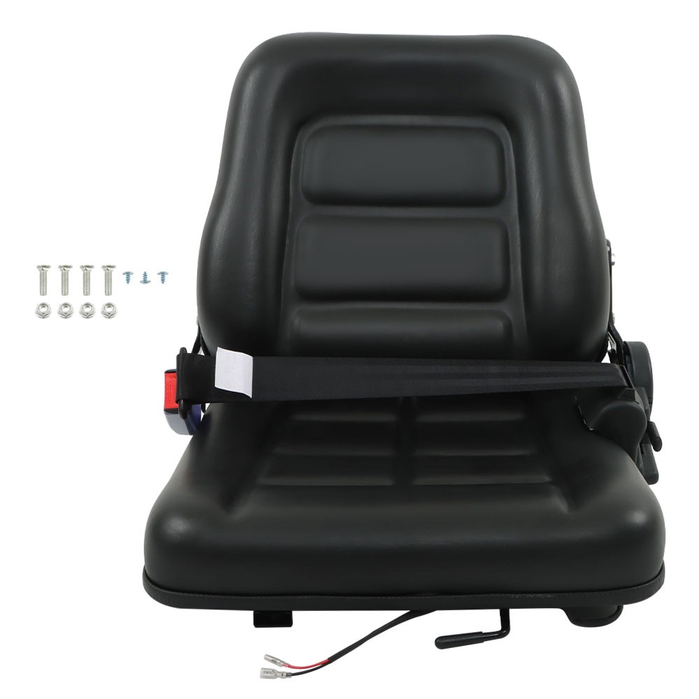 LABLT Fold Down Tractor Seat Universal Forklift Seat Micro Switch and Slide
