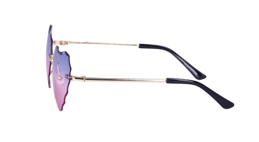 JUSTICE Girls Fashion Ombre Heart Sunglasses 100% UV Protection • Purple & Pink