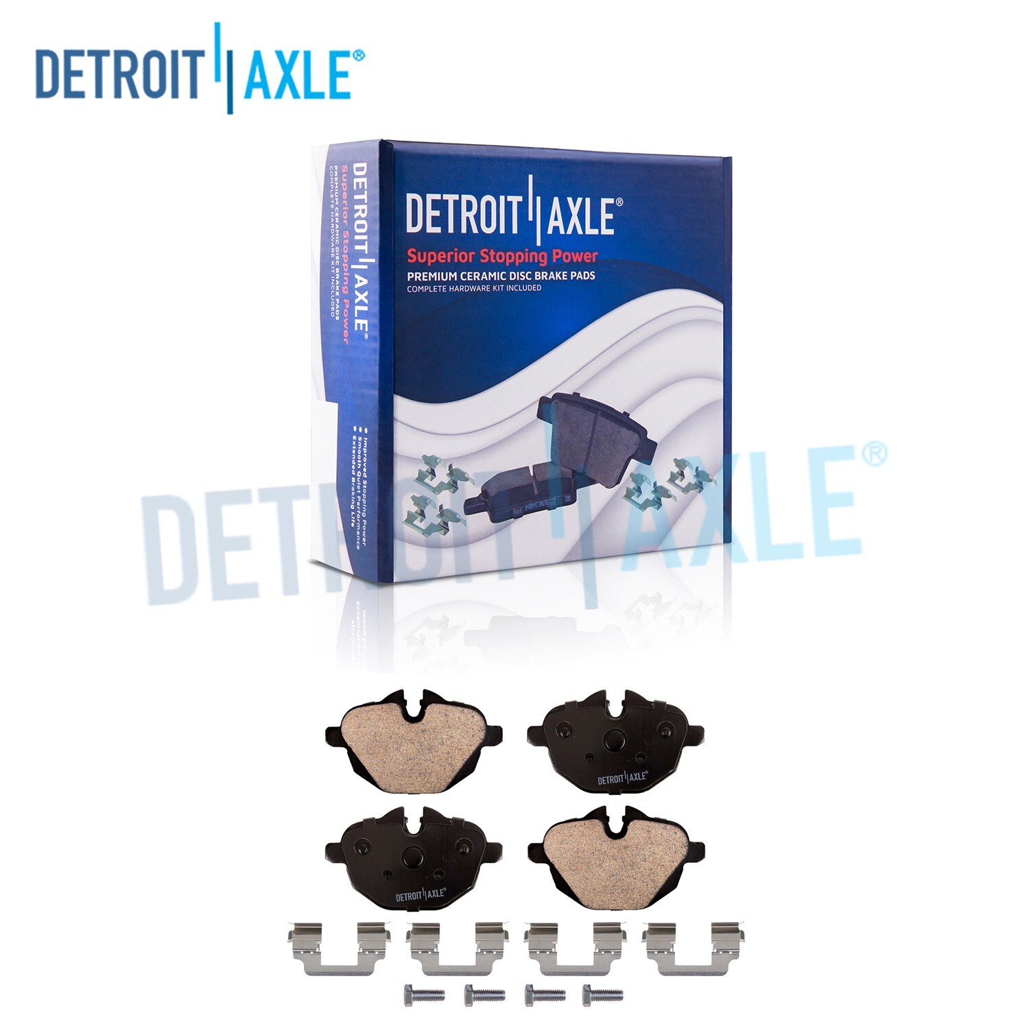 Rear Ceramic Brake Pads w/ Hardware for BMW X3 X4 528i 535i 535d 530i xDrive Z4