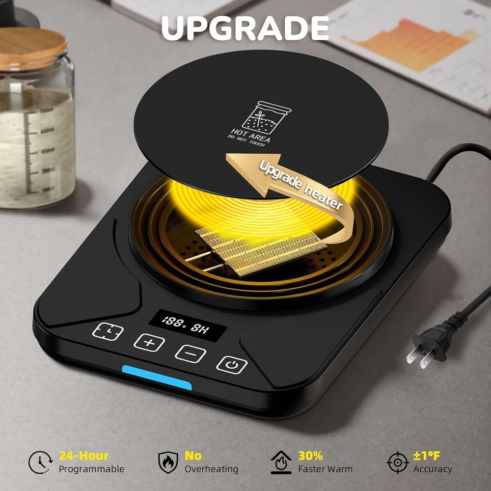 Sourdough Starter Warmer with Precise Thermostat – Ultimate Baking Tool