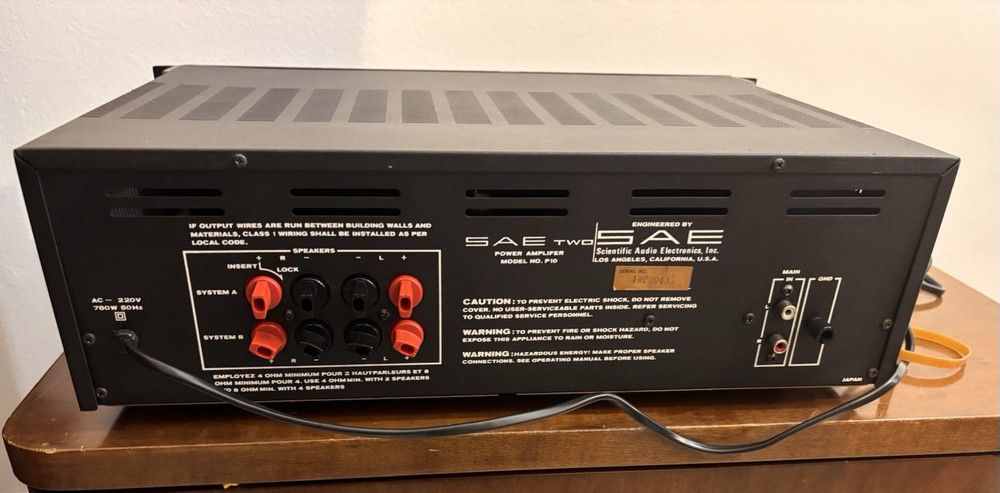 SAE P 10 Final Amplifier