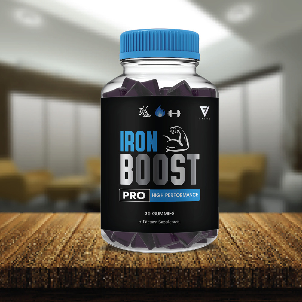 (5 Pack) Iron Boost Pro Performance Gummies, IronBoost Pro (5 Month Formula)