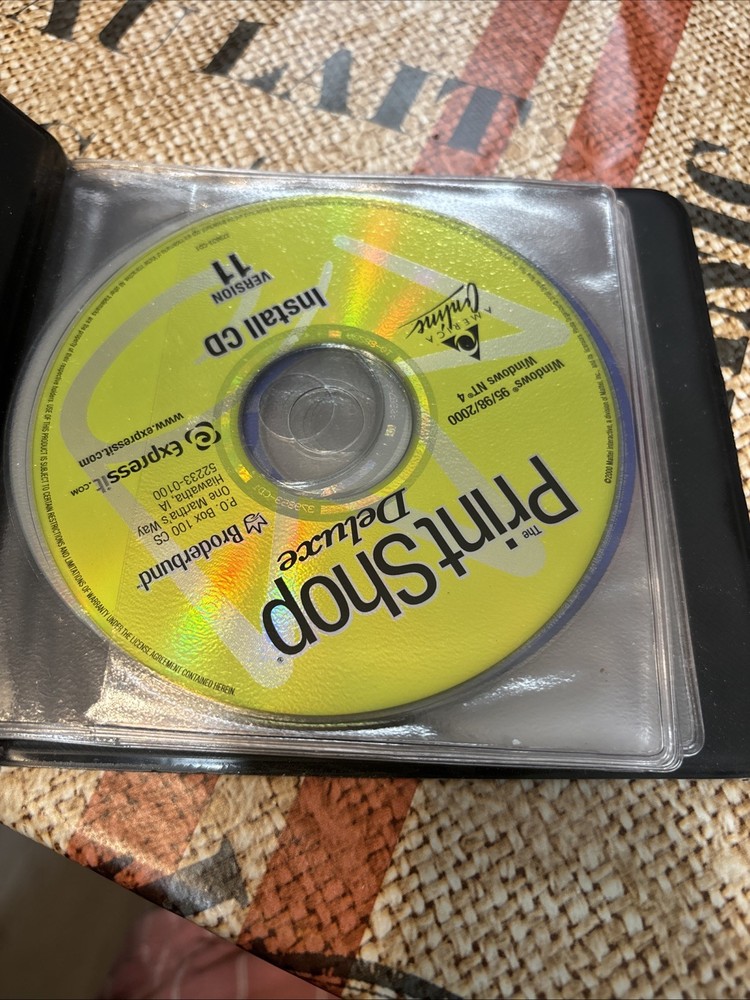 The Print Shop Version 11 CD 7 CD Set Windows 95 98 2000