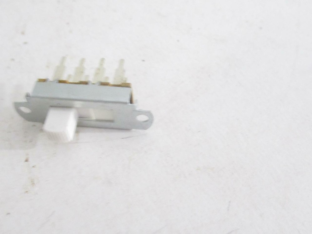 SLIDE SWITCH- W/WHITE BUTTON-  DOUBLE THROW  - NEW - M7D