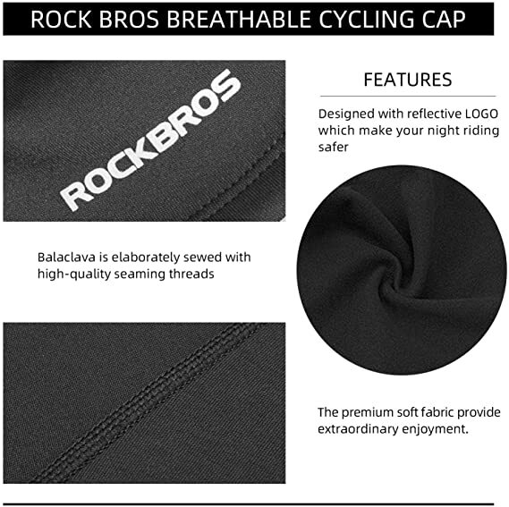 ROCKBROS Full Face Masks Winter Balaclava Warm Windproof Ski Hood Cycling Hats