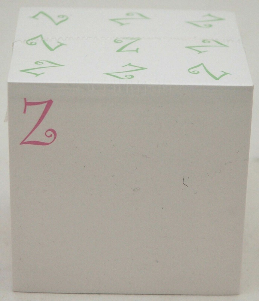 2400 Post-It SHEETS Notepad The Letter Z White Sticky Notes 3" Square Office NEW
