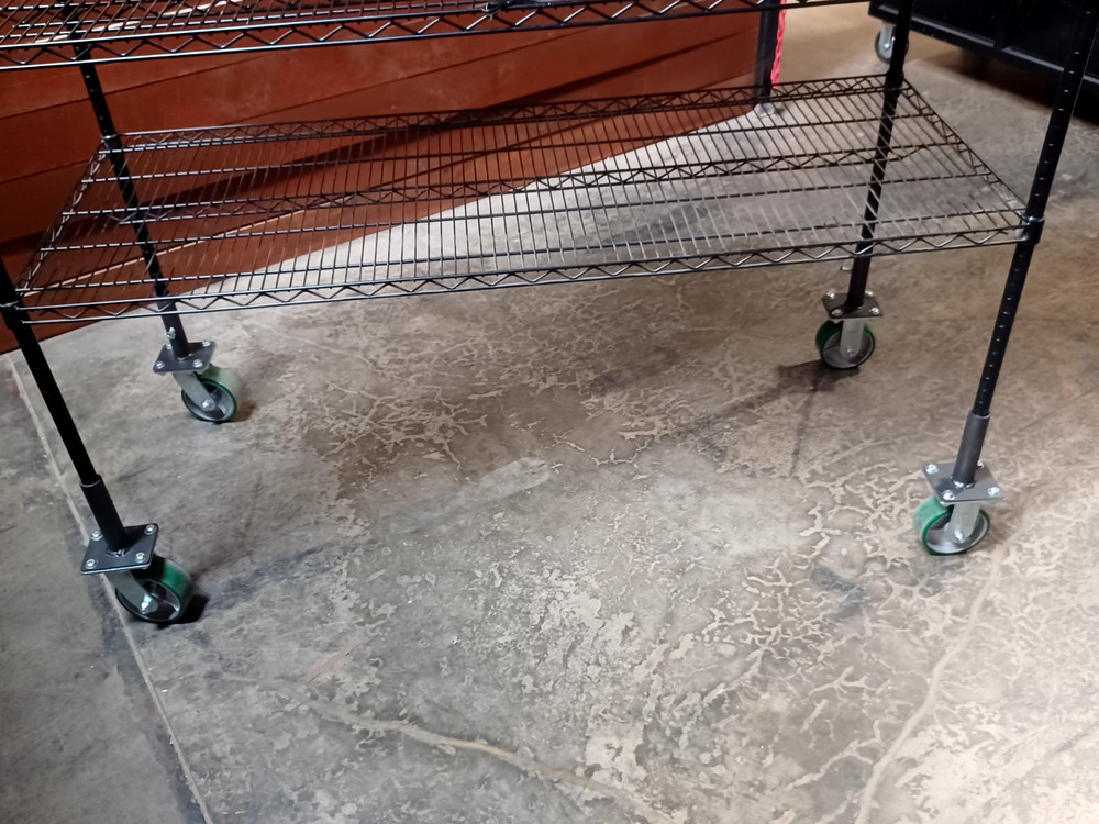 Casters and Slip Plates - 900 Lbs load capacity