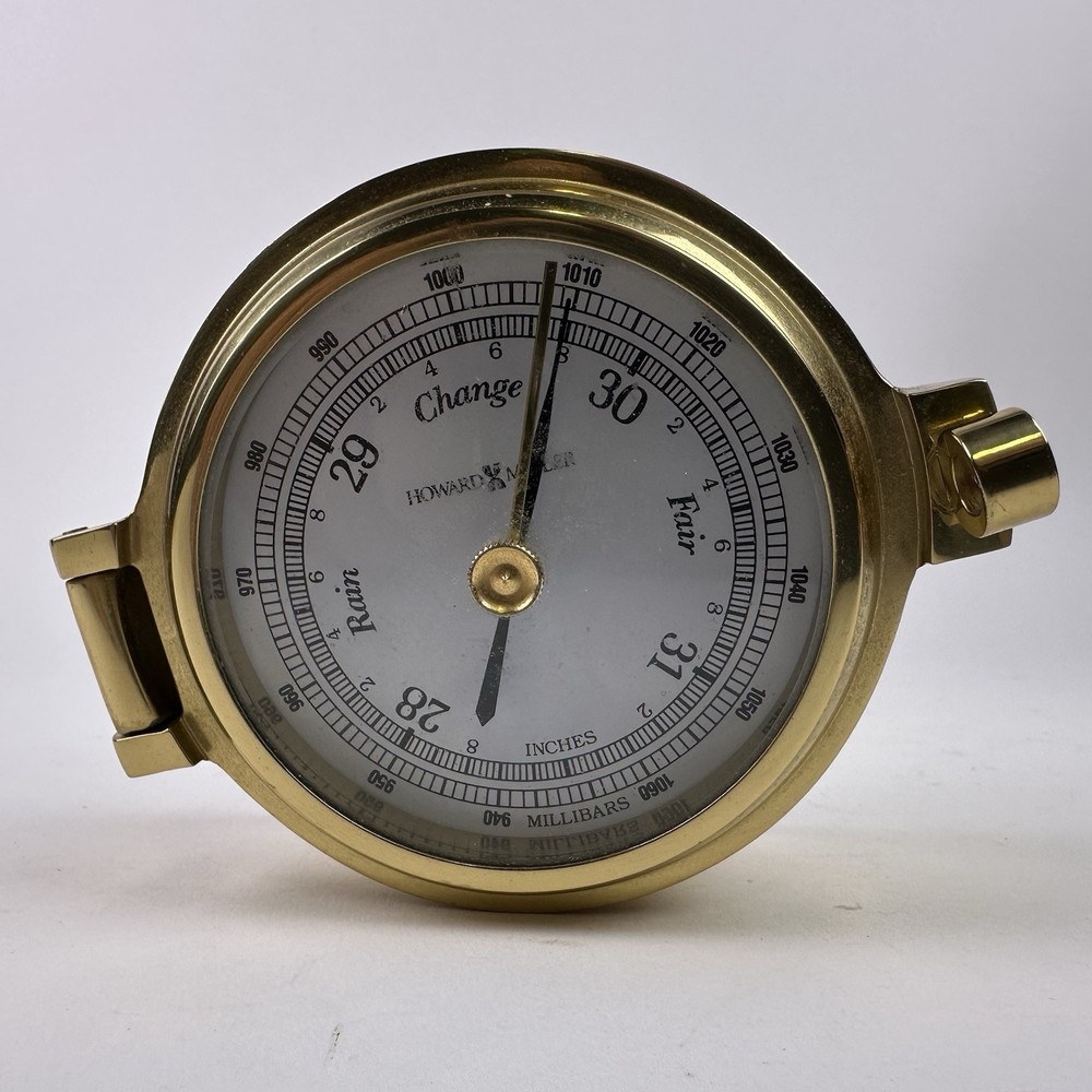 Howard Miller Solid Brass First Mate Weather Barometer 625102