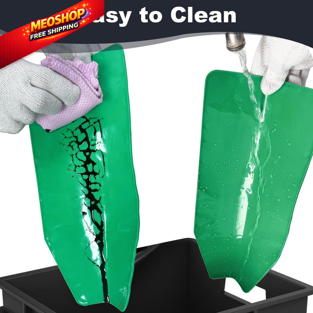 Flexible Funnel, Multi-Purpose Form a Funnel Draining Tool, Green