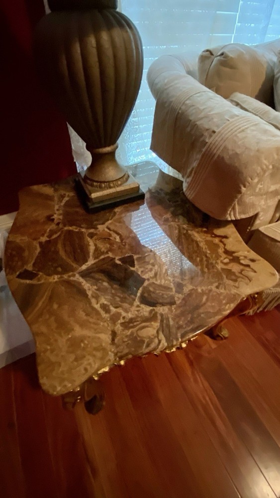 Gorgeous Onyx Coffee Table and 2 Side Tables