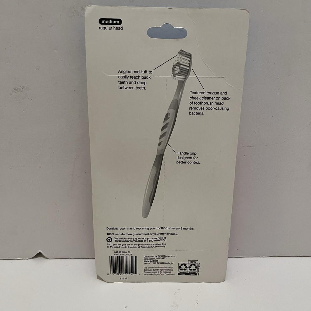 Up & Up Super Clean 6Pack Medium Regular Head Toothbrushes New Seal