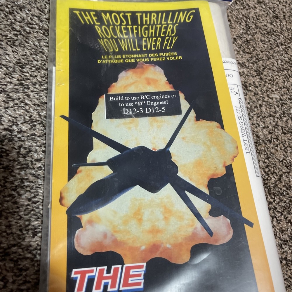 Sunward The Phoenix Rocket Fighter Flying Model Rocket Kit - Sealed, OOP