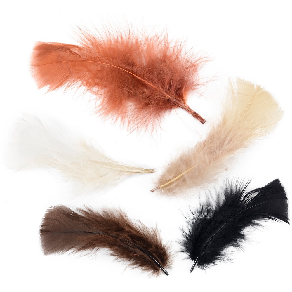 Zucker Turkey Plumage Feathers .5oz-Earthtones