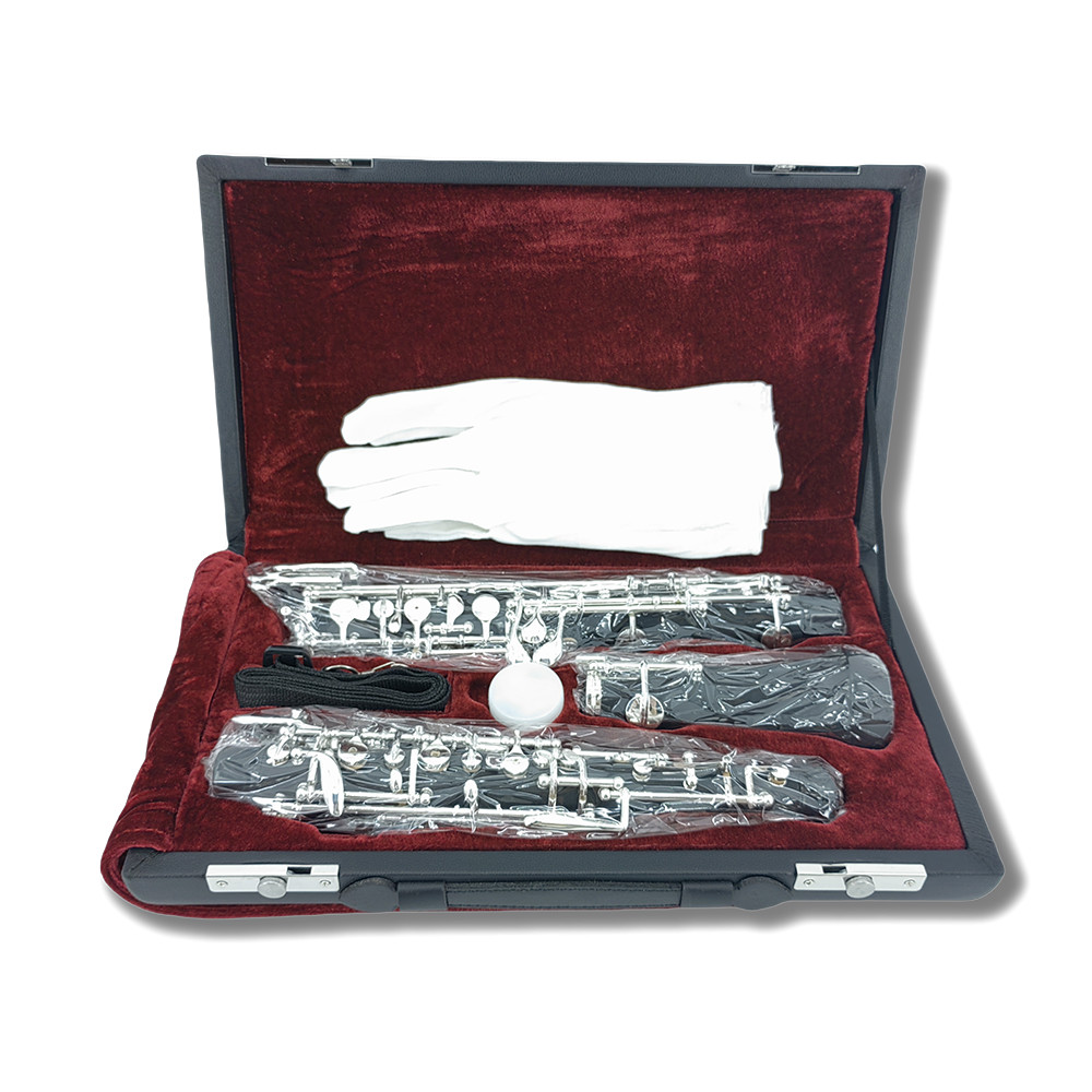 Oboe Beginner Student Level Silver Plated Semi Automatic C Tone with Parts