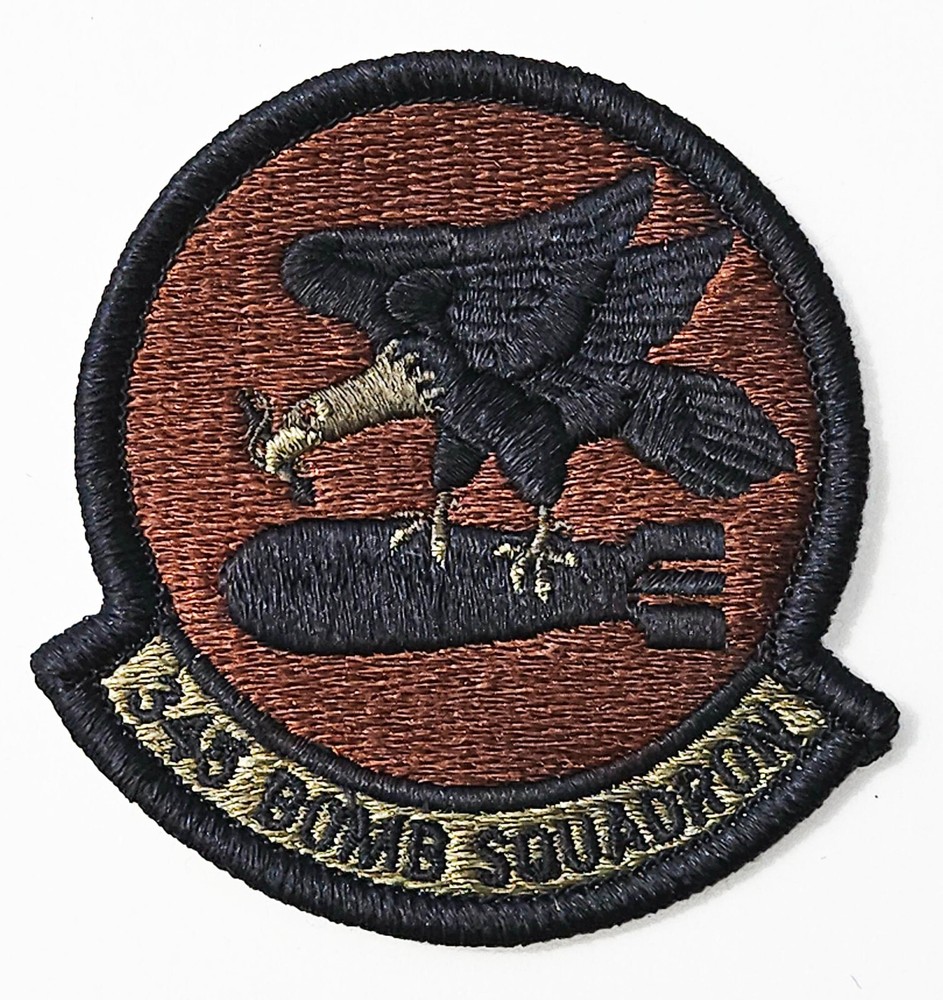 Air Force 345th Bomb Squadron Spice Brown Hook Back Patch