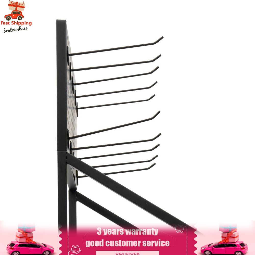 4 Tier Retail Display Rack Stand Snack Candy Display Organizer With 10 Hooks