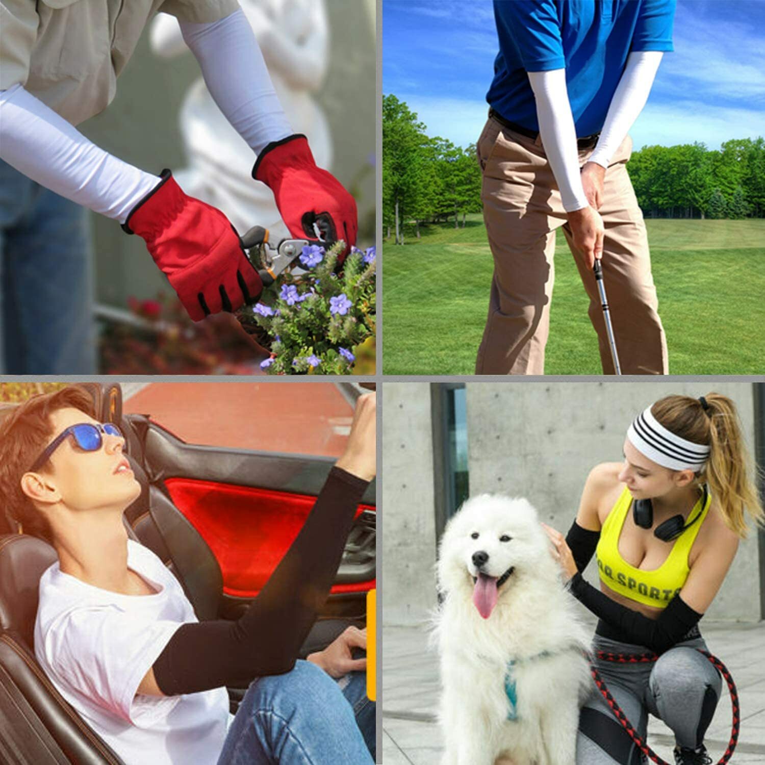 Arm Sleeves for Men Women UPF 50+UV & Sun Protection Cooling Compression Sleeves