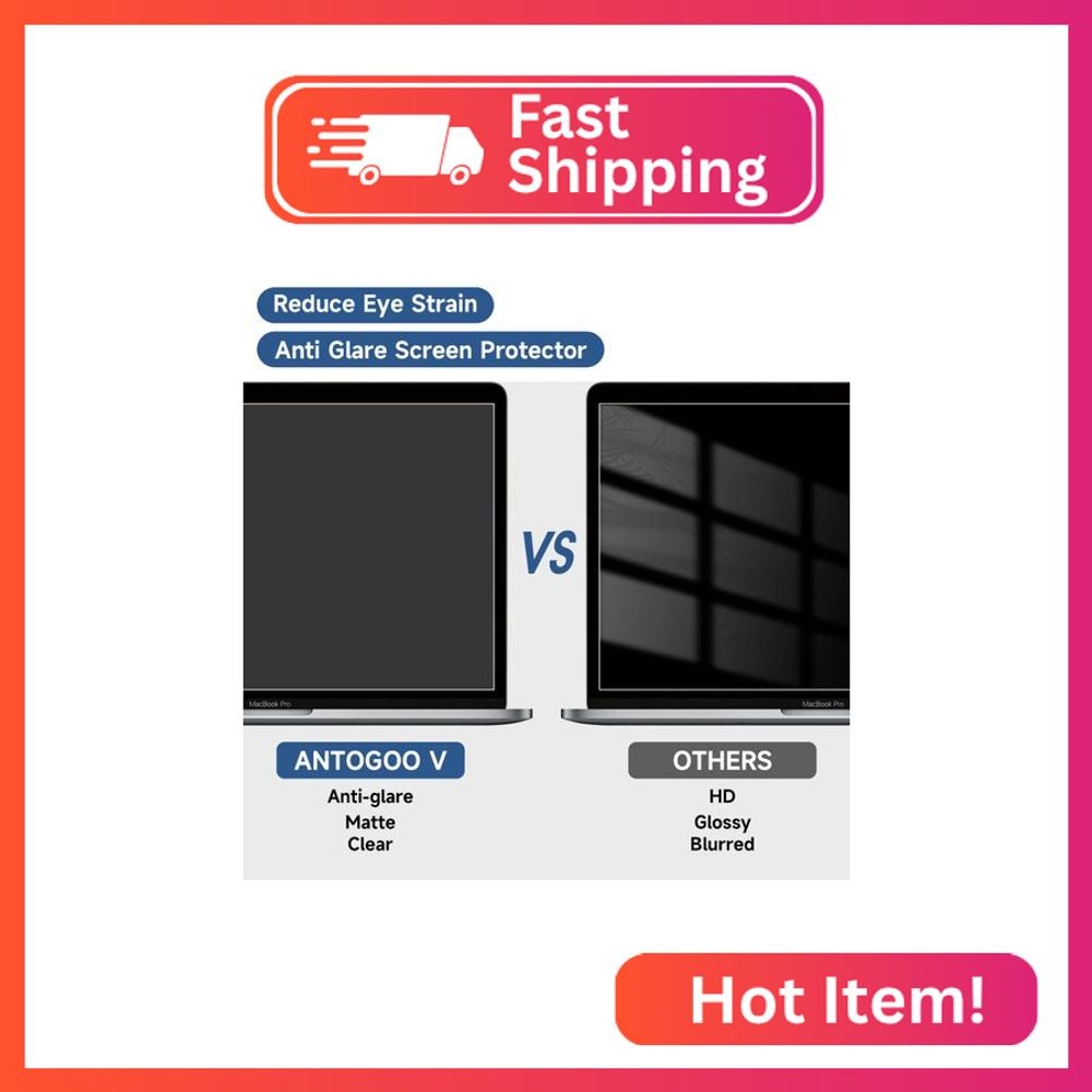 2 Pack Compatible with MacBook Pro 15 Inch Screen Protector, Eye Protection Anti