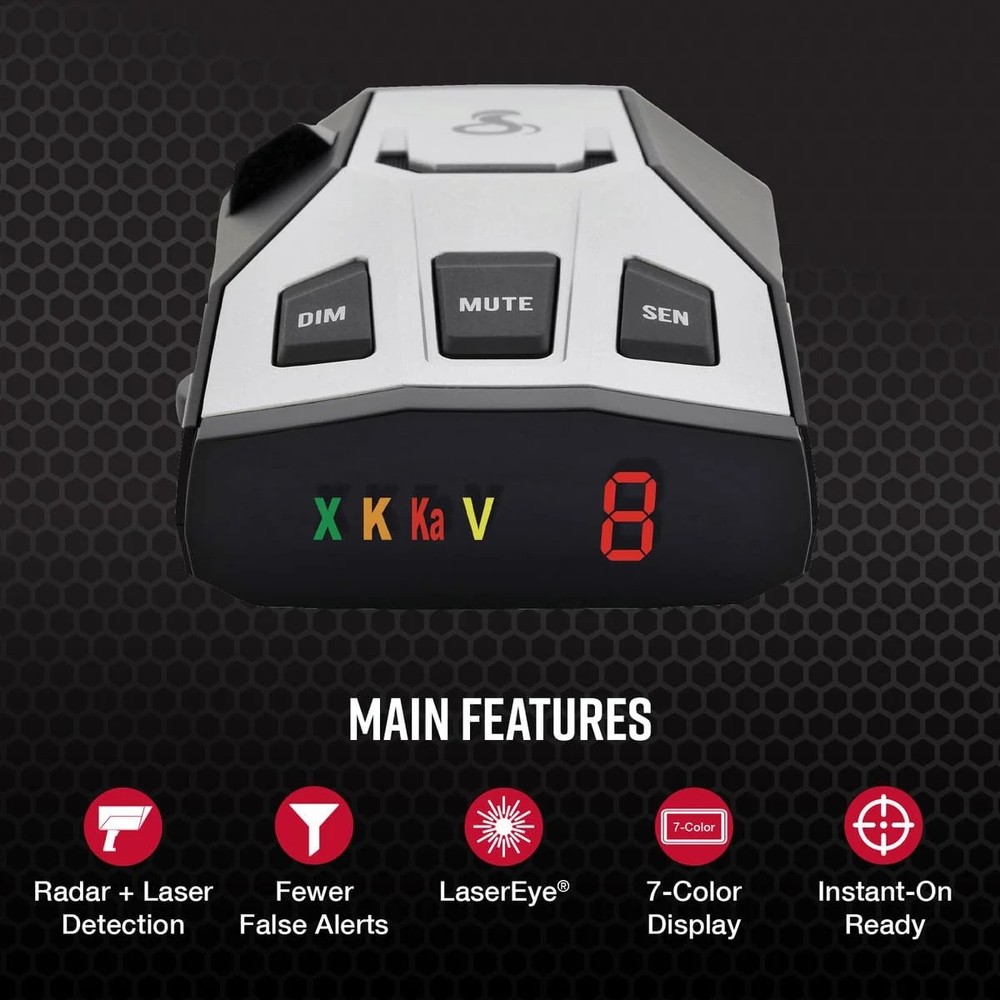 Laser Radar Detector Long Range False Alert Filter Display