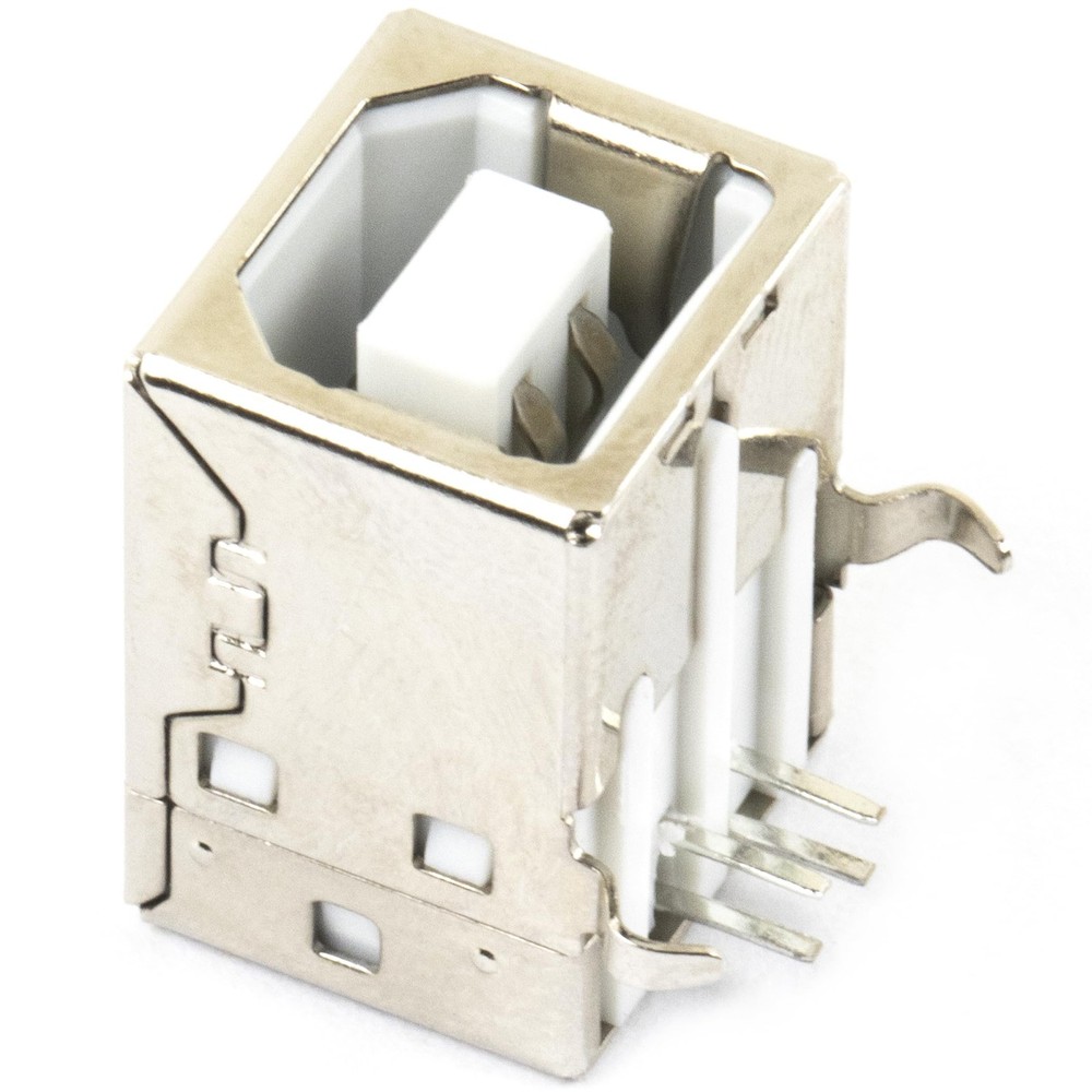 risingsaplings 10pcs USB 2.0 Standard Type B Female Socket Connector White