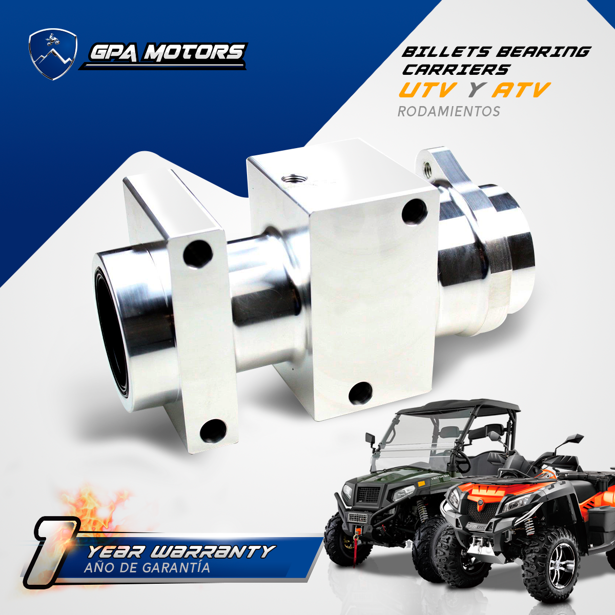 Forged Rear Axle Bearing Carrier fit Honda Sportrax TRX450R 2004-2009