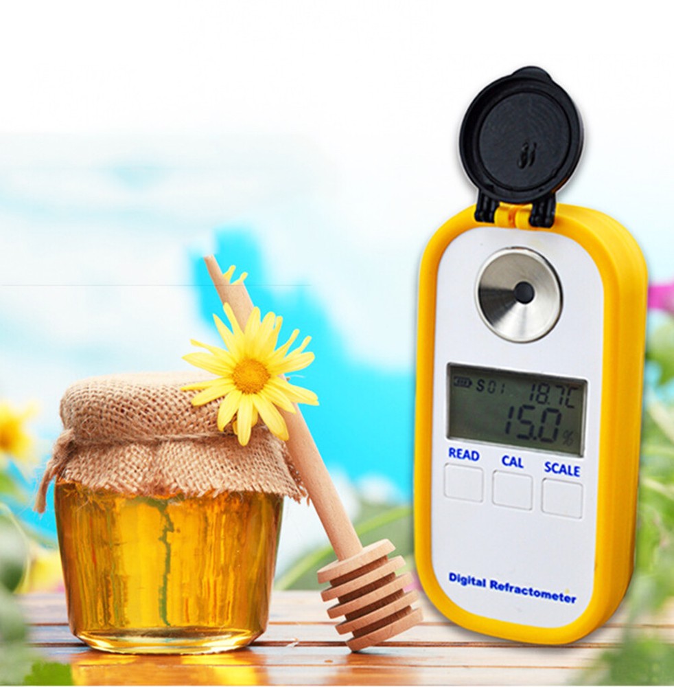 Digital Honey Refractometer Brix Refractive Index Refractometer 0 to 90%