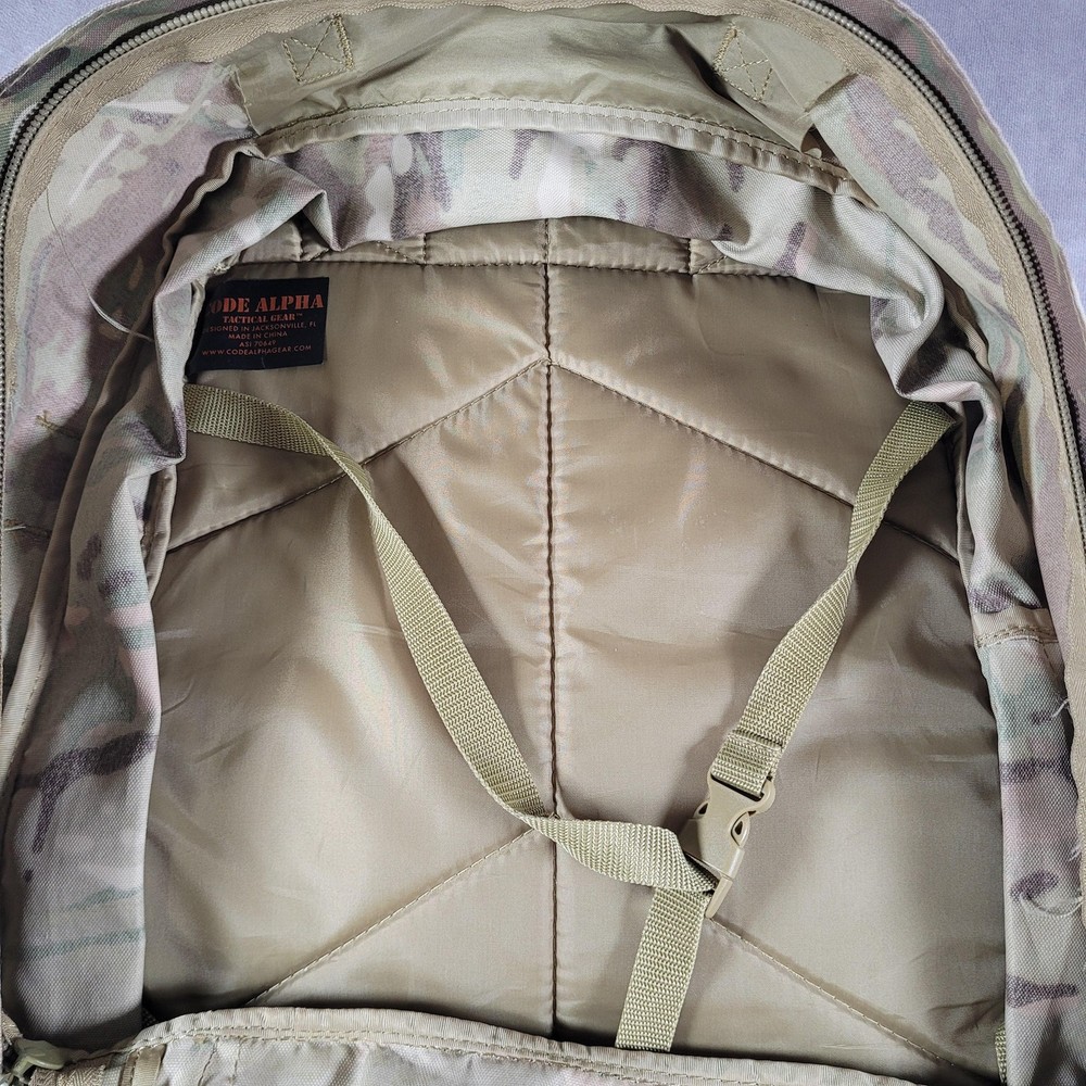 Code Alpha Tactical Backpack Multicam Camo Nylon Hunting Pack Men One Size Gear