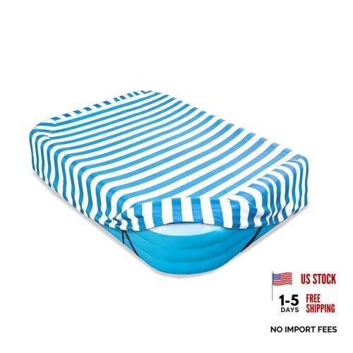 Rectangular Pool Cover,Waterproof Cover for 90" L x 60" W Inflatable Pool, 7'
