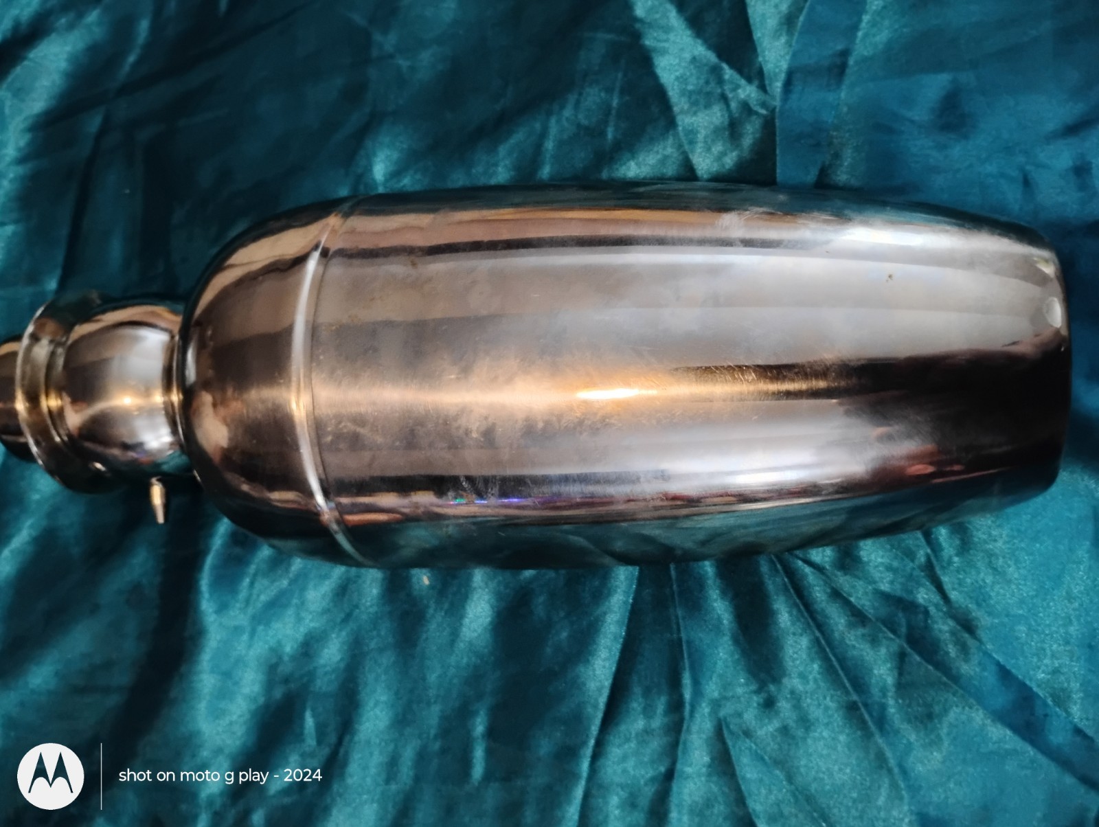 Art Deco 1920s Snowman Cocktail Shaker Silver Plated Metal