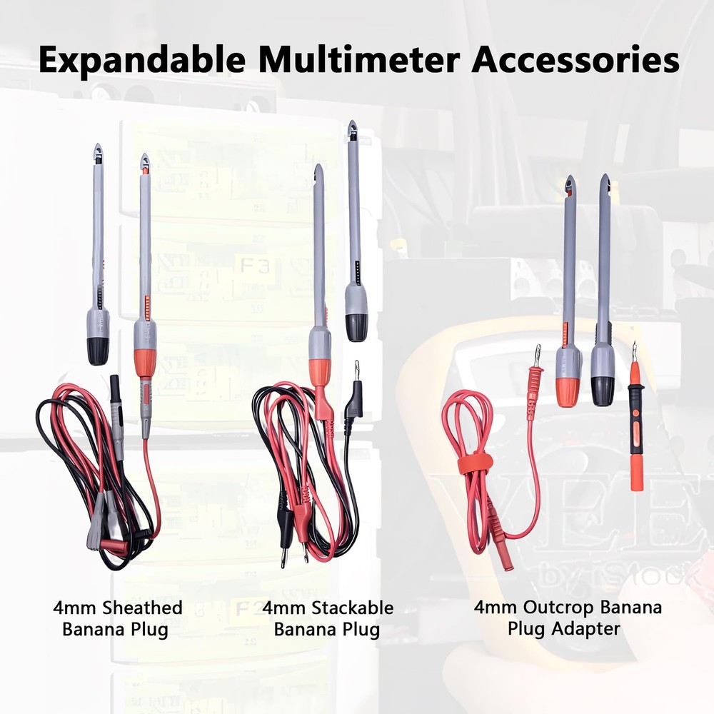 Wire Piercing Probe, Insulation Piercing Clip Set for Multimeter Voltage Test...