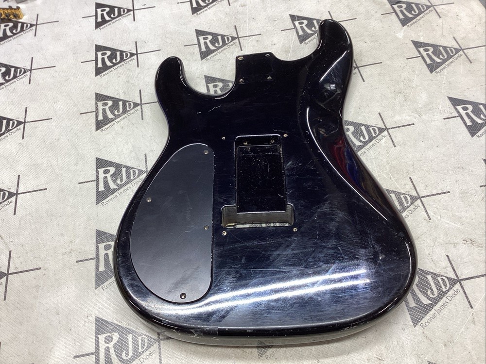 Warmoth Strat Electric Guitar Body Ash Flame