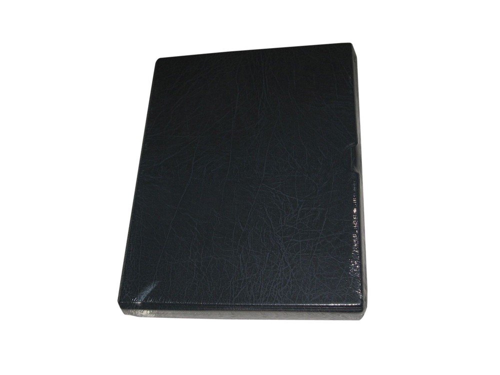 Lighthouse Blue Vario F Padded Leatherette 3 Ring Binder Album with Slipcase