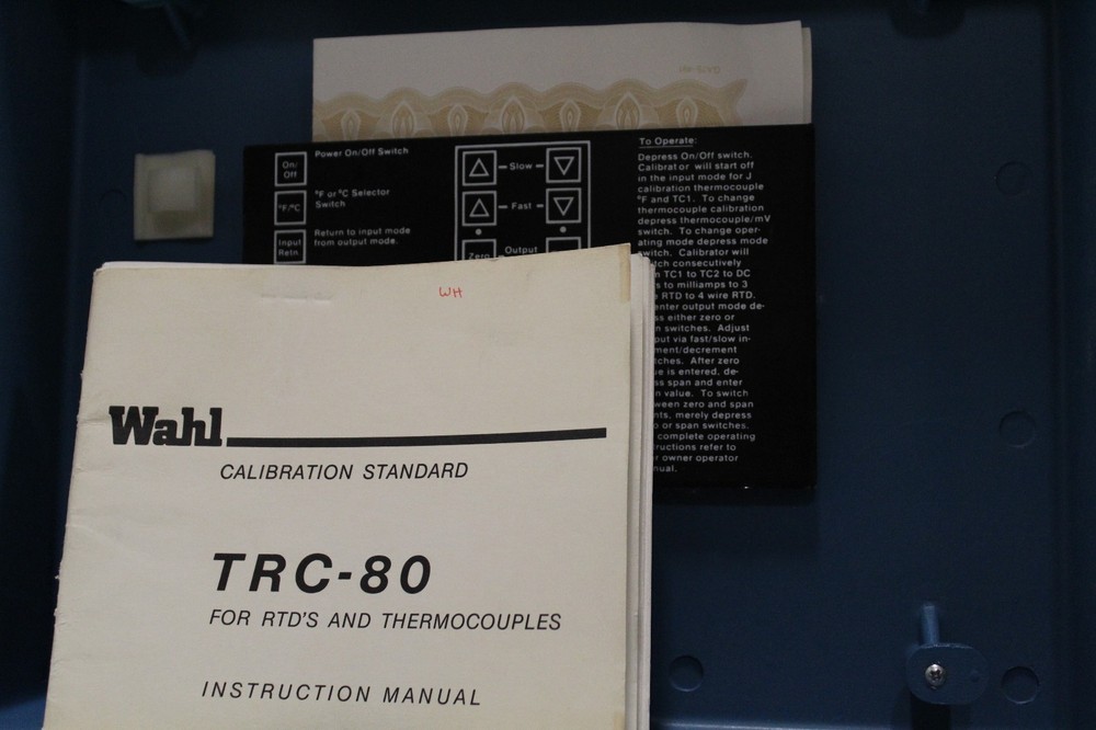 Wahl Calibration Standard TRC-80 + Instructions