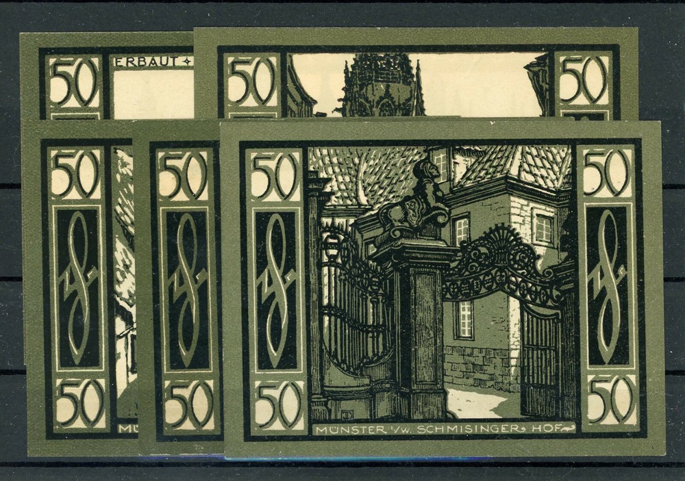 Münster 5 Bills Emergency Money 2/18828