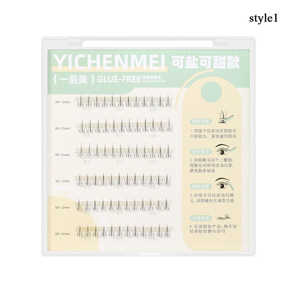 Clusters Eyelash Segmented Lash Extension Self-adhesive Glue-Free Eyelashes