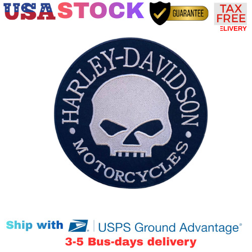Harley-Davidson 8" Willie G Skull Embroidered Patch